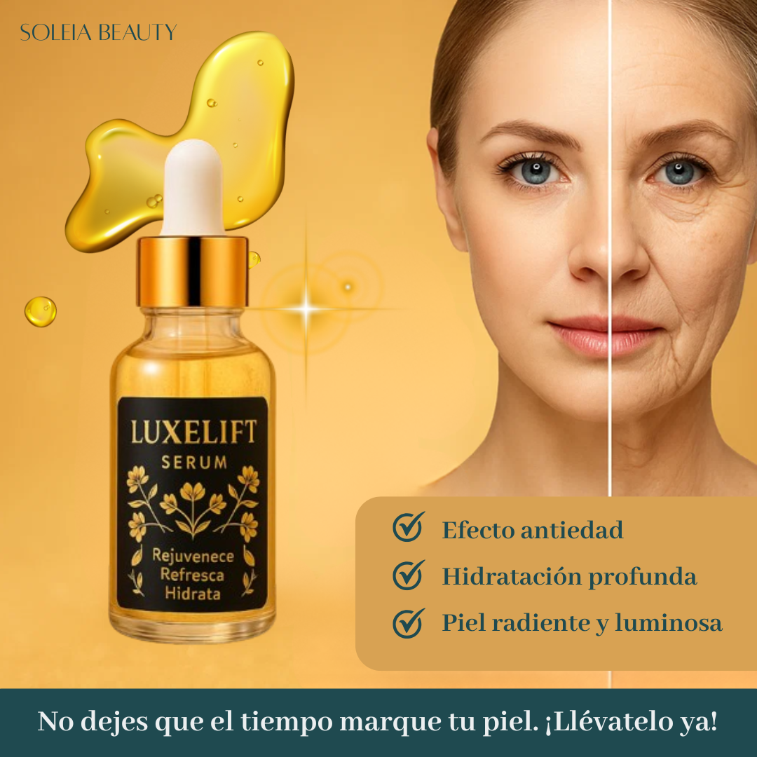LuxeLift Serum™️| Vitamina E y Colágeno Para una Piel Eterna