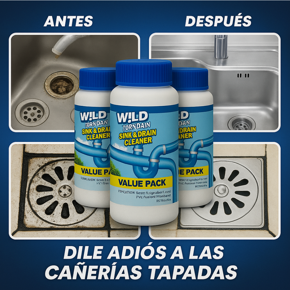 Wild Drain | Dile Adiós a las Cañerías tapadas 3x1