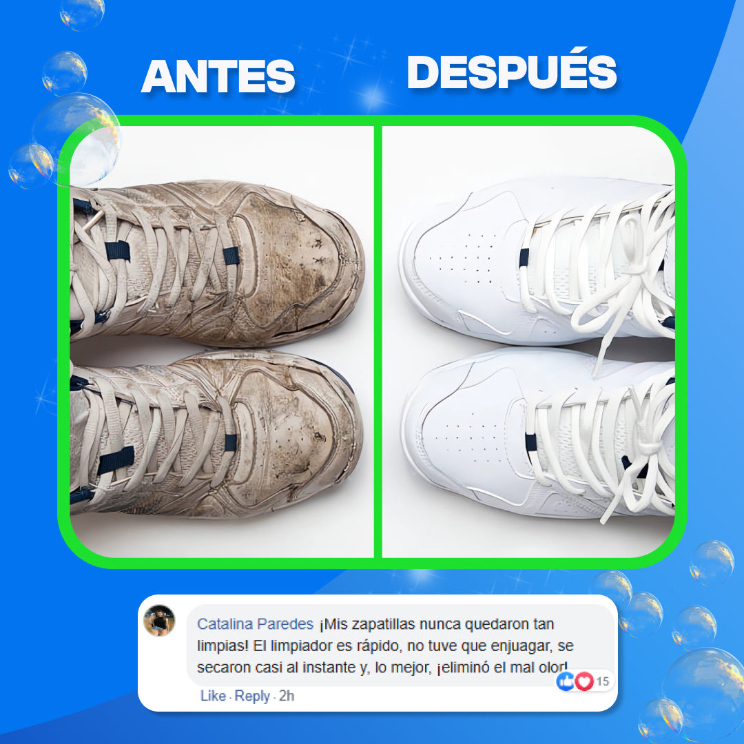 FoamCleaner | Dile Adiós a las Manchas y Malos olores en tus Zapatillas