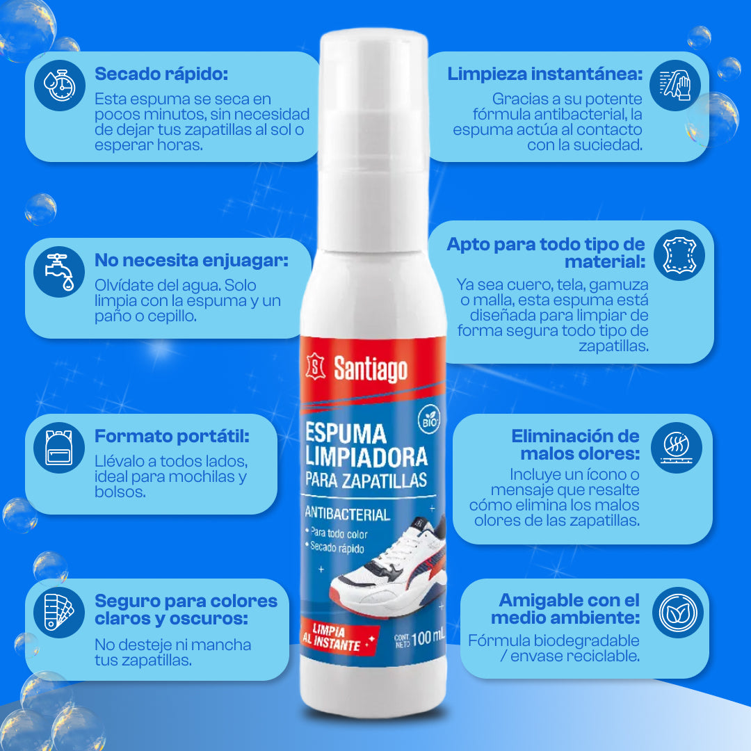 FoamCleaner | Dile Adiós a las Manchas y Malos olores en tus Zapatillas